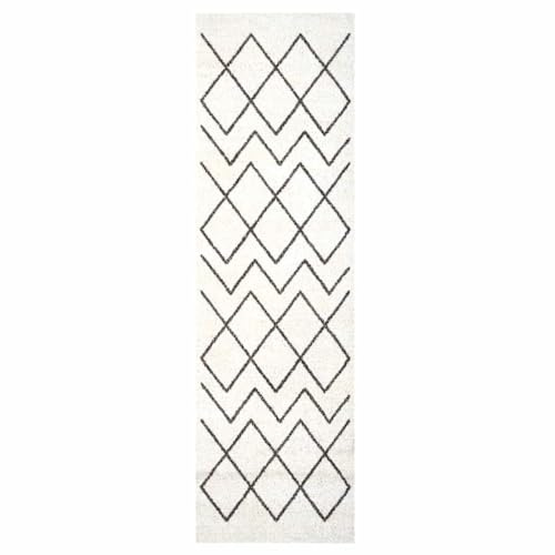vidaXL Küchen Teppich Weiß 150 x 45 cm Samt