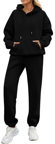 SCBFDI Tuta Donna Sportiva, Completo Elegante Donna, Tuta da Ginnastica Autunno Manica Lunga Taglia Grossa Due Pezzi Salotto Moderno più Morbido Tinta Unita