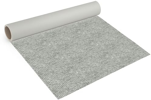 Internethandel Pfordt Nadelfilz Hellgrau 500x200 cm, Bodenbelag Meterware | für Wohnbereiche, Büro, Lager, Messen und Ausstellungen, ca. 2,5 mm Gesamtdicke und 290 g/m² Gesamtgewicht