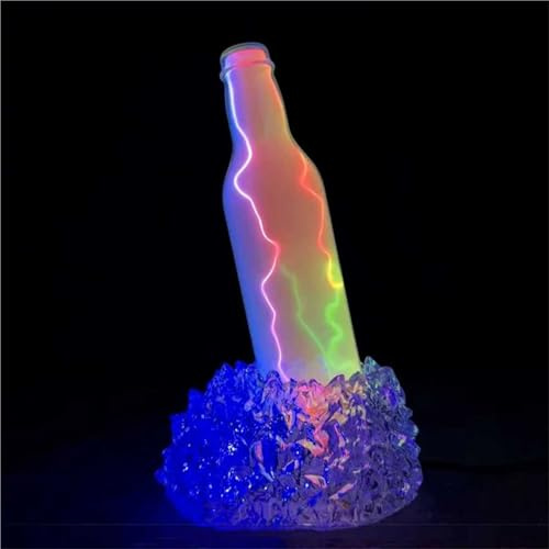 Touch Sensitive Electric Lightning Lamp, Coil Lightning Bottle, DIY Plasma Kit, For Party Decoration, Outdoor Activities Warning Signal And Science Gift