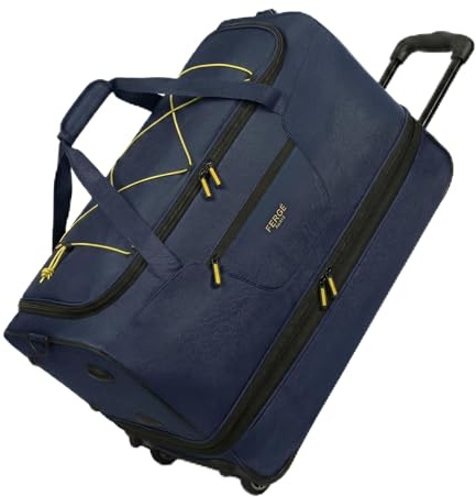 FERGÉ große Reisetasche mit Rollen erweiterbar und Schuhfach - Paris Trolley Handgepäck mit Spanngurten Weichgepäck Reisetasche Weekender