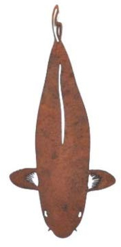 Koi Edelrost Chagoi 30cm Deko Skulpturen Geschenkartikel