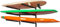 Yes4all Surf Surfbrett Wandhalterung für Surfbretter, Snowboards, Skateboards, dreistufiger Surfbrett Display Halter, Langbretter, Schwarz, Einstellbare Abstände