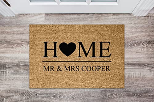 Active Window Films Personalised Genuine Coir Door Mat/Heavy Duty Home Entrance Matting Large (Style 9)