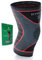 Knee Support Sleeve for Men and Women (Grey) (Single Wrap) (XXXL) [3XL] - Compression Brace for Ligament Injury, Joint Pain Relief, Running, Arthritis, ACL, MCL, Sport