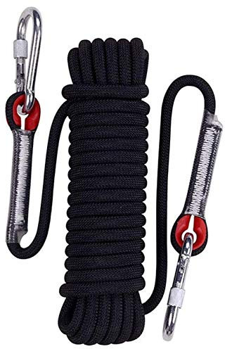YJHH Kletterseil Sicherheitsseil Bergseile 20m, Bergsteigerseil, Kletterseil Mit Karabiner Für Das Klettern Im Freien, Turnhalle Drinnen, Höhenarbeiten, Feuerrettung