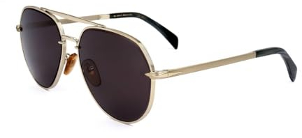 David Beckham Db 7037/g/s F6W/IR GOLD HORN Sunglasses Men's Metal, Standard, 61