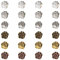 Cheriswelry Tibetanische Abstandsperlen für Hundepfoten, Pfotenabdrücke, Europäisches großes Loch, Katze, Hund, lose Perlen für DIY Schmuck, Armband, Loch: 5 mm, 60 Stück