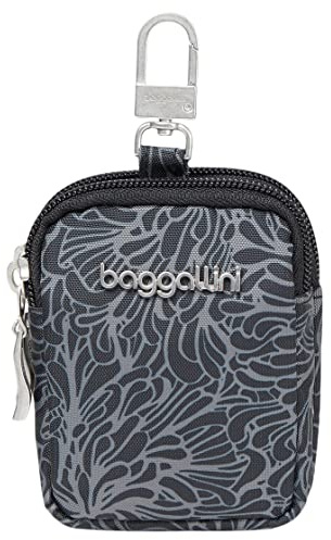 Baggallini On The Go Mini Pouch, Midnight Blossom Print, Einheitsgröße