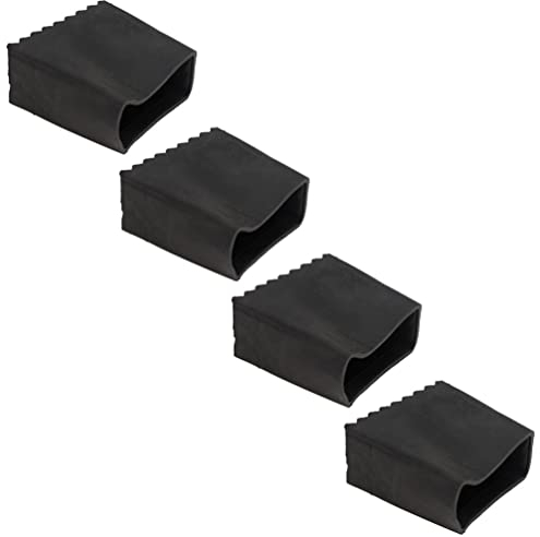 Angoily 4Pcs Non Slip Ladder Feet Rubber Pad Replacement Step Ladder Feet Foot Mat Ladder Feet Cover Ladder Foot Cushion Extension Ladder Replacement Part