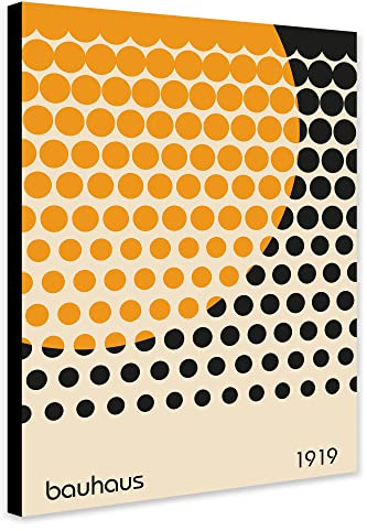 Bauhaus Kunstdruck auf Leinwand, gerahmt, Motiv ''Kreise Kreis'', A1, 81 x 61 cm, mehrfarbig