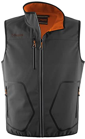 Kapriol Gilet Tech Idrorepellente Antivento Leggero con Tasche Tecnologia Softshell 3 per il lavoro e il Tempo Libero