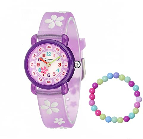 MUXIJIA Orologio Bambina, 3ATM Impermeabile Quarzo Orologio da Polso con 3D Cartone Animato Cinturino in Silicone Orologio per Ragazze da 3-10 Anni