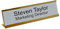 Personalised Desk Sign Gold Name Plate Holder Custom Plaque Work Office Home Prestige