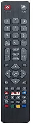 VINABTY BLFRMC0009 BLFRMC0008 Fernbedienung ersetzen Passend für Blaupunkt TV 40/138M-GB-11B4-FEGQPX-UK 43/134M-GB-11B-FEGUX 43/134M-GB-11B-FEGPX 48/148M-GB-11B-FEGPX-UK BLF/RMC/0011N BLFRMC0011