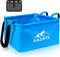 KAZATE Bassine Pliable Camping 15L Seau Plat Pliant Extérieur Lavabo Pliable Évier Camping, Bleu