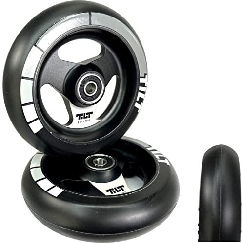 Tilt Stage 1 Wide Stunt-Scooter Wheels Doppelpack Fat I Dick I Park I Trick I Tret I Roller I Aluminium I Abec 9 Kugellager I Freestyle (30x120mm)