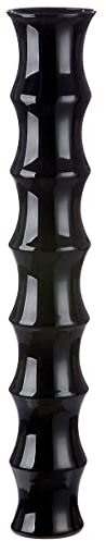 GILDE Glas Vase XL Bamboo - große Deko Bodenvase schwarz - Höhe 85 cm