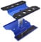 KUBOWAI RC Auto Aluminium Reparatur Workstation， 360 ° Drehung/Heben/Senken Arbeitsständer für 1/8 1/10 1/12 Truck Off Road Modellauto(Blau)