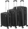 VERTICAL STUDIO 20 24 28 Koffer Reisekoffer 3er-Set Trolley Mehrteilig mit Ziffern Kofferschloss aus Kunststoff (ABS) Vier Rollen (Schwarz Kopenhagen)