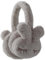 Jolies Cache-Oreilles De Lapin,Cache Oreille Femme,Cache-Oreilles En Peluche Chaud D'hiver,Cache-Oreilles Pliable En Forme De Lapin,D'hiver Et Extérieur Chaud Femmes Et Filles,Cadeaux De Noël (Gris)