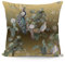 Chinoiserie Orientalischer chinesischer Pfau goldenes grünes florales botanisches Kissen Bezüge Dekorativer adretter Lendenwirbel-Kissenbezug Couchkissen für Wohnkultur Wohnzimmer Schlafzimmer College