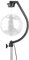 Fuzzix MBS30 Mirror Disco Ball Stand with Smooth Rotating Motor 3 RPM, Durable Steel Structure, Tool-Free Assembly, Fits Balls up to 30cm - Black
