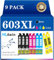 HL4win 603XL Druckerpatronen Kompatibel für Epson 603 Patronen 603XL Multipack für Expression Home XP-2100 XP-2105 XP-3100 XP-3105 XP-4100 XP-4155,Workforce WF-2830 WF-2810 WF-2835 WF-2850 (9er-Pack)