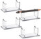 Eersida 4 Stück Acryl-Stiftehalter, Präsentationsständer, Stiftehalter, Stiftehalter, Stifthalter, Kunststoff, transparent, für Zuhause, Schule, Büro oder Geschäft