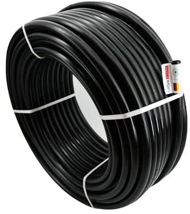 Rohr PN4 Bewässerung Wasserleitung 4 BAR | M16 M20 M25 M32 Verlegerohr Versorgungsleitung 10m bis 100m (16mm x 50m)