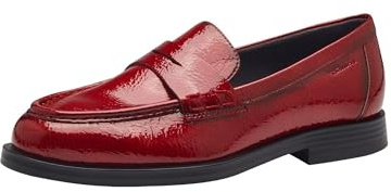Tamaris Mocasines Veganos para Mujer, Rojo, 37 EU