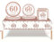 53Pcs Rose Gold Happy 60th Birthday Party Tableware Set Plastic Table Cloth,Paper Plates Napkins 60th Birthday Table Decorations Disposable Tableware Kit for Women Girl Her 60th Birthday Decorations