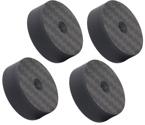 4Pcs Speaker Isolation Stand Feet Pad, Speaker Shock Absorbing Feet, Floor Protectors Dampening Pad Anti Vibration Pads for Turntable Amplifier CD DVD