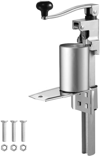 Apriscatole da tavolo manuale, apriscatole da tavolo commerciale per lattine di grandi dimensioni, apriscatole per carichi pesanti con base, apriscatole industriale ad altezza regolabile per lattine