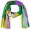 Samoon Damen Schal mit farbenfrohem Print gemustert Soft Plum gemustert 99