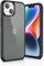 ULAK Cover iPhone 13, Trasparente [Retro PC Rigido + Cornice di TPU Morbido] [Anti-Giallo] Chiaro Protettiva Custodia per Compatibile con Apple iPhone 13, Opaca Nera