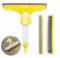Multi-Purpose Window Squeegee Cleaning Set, 4 in 1 Hand Held Wiper Blade Shower Squeegee For Windows, Mirrors, Tiles, Cars, Shower Glass Door, Yellow
