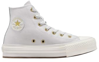 CONVERSE Ctas Eva Lift Hi Stiefelette aus perlgrauem Segeltuch