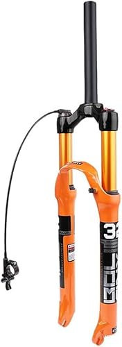 JvFbjLF 26/27.5/29 MTB Forcella pneumatica Mountain Bike Forcella Ammortizzata da Viaggio 100mm 1-1/8'' Forcella Anteriore Dritta/conica(Straight RL,26'')
