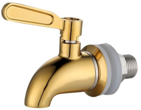 Ciieeo Edelstahl Zapfhahn Für Getränkespender Ersatz Bierfasshahn Für Weinherstellung Multifunktions Eimerhahn Für Kaltwasserspender