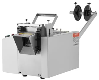 VEVOR Auto Heat-Shrink Tube Cutter, Cable Pipe Cutting Machine with 1mm-85mm Cutting Width, 0.1mm-99999.9mm Length, Automatic Tube Cutter for Heat Shrink Tube, Fiberglass Tube, Cable, Yellow Wax Tubes
