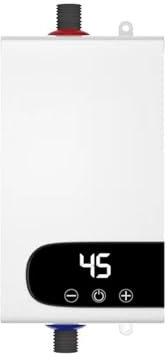 Chauffe-eau électrique, Chauffe-eau Instantané 5500W, Radiateurs Électriques Portables For Salle De Bain, Douche D'eau Chaude Et Chauffage De Cuisine Domestique Pour cuisine, salle de bain, buanderie