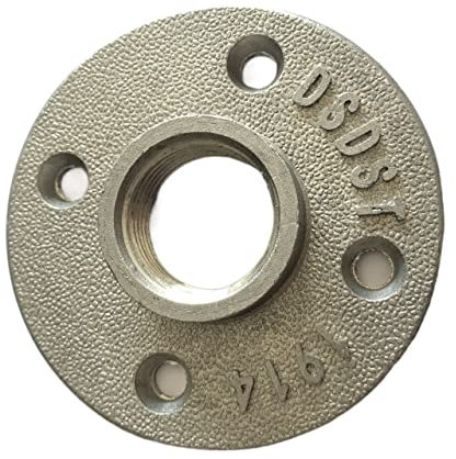 MAYANGYANG Flange Raccordi for Tubi in Lega di Alluminio con Filettatura Bsp da 2 Pezzi Flangia da Pavimento a Parete Flangia Filettata(1)