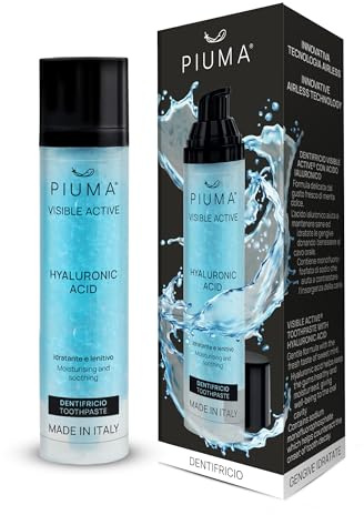 PIUMA Care Whitening Zahnpasta Reisegröße 50 ml mit Hyaluronsäure – Toothpaste für Weiße Zähne, Gesundes Zahnfleisch, Süße Minze, Vegan, Zahnpasta Weisse Zähne Bleaching
