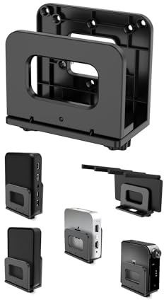 NOTMBESTM Adjustable Wall Mount Shelf for Mini pc, WiFi Router, Black | Universal Cable Box Mount, for Mac mini, TV Box, Media Player, Modem, Hard Drive, Behind TV, Holds Devices Up to 65 mm Thick