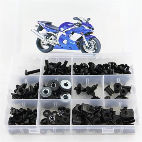 Karosserie-Kits Für Yamaha R6 YZF YZF-R6 1999 2000 2001 2002 Motorrad Komplette Voll Verkleidung Schrauben Kit Washer Verschluss Karosserie Zubehör Teile(Nero)