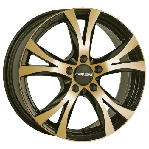 Carmani Ca96515h344cgop Boulon Cercle 5.00 X 112.00 Offset 44 hub centrage 66.60 Motif 9 des défis, Doré polonais