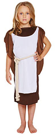 HENBRANDT Children’s Viking Girl Anglo Saxon Iron Age Fancy Dress Costume Historical Outfit for Kids (Age 10-12)