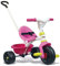 Smoby - Tricycle Be Fun Rose - Vélo Enfant Dès 15 Mois - Canne Parentale Amovible - 740322