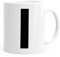 MoonWorks Kaffee-Tasse Buchstaben Buchstabe Arial Bold glänzend Kaffeetasse Teetasse Keramiktasse I weiß Unisize